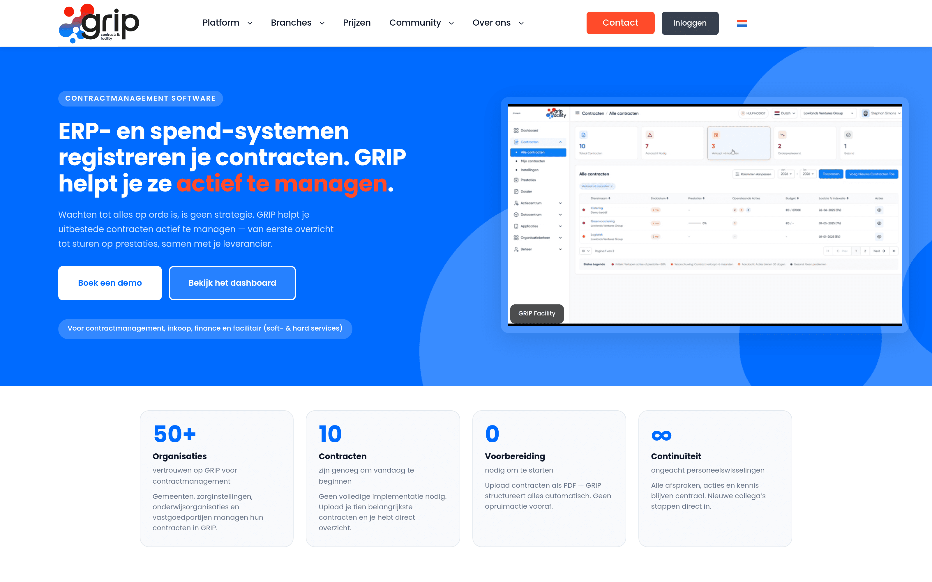 Grip Facility project preview: Smart contract management software with AI