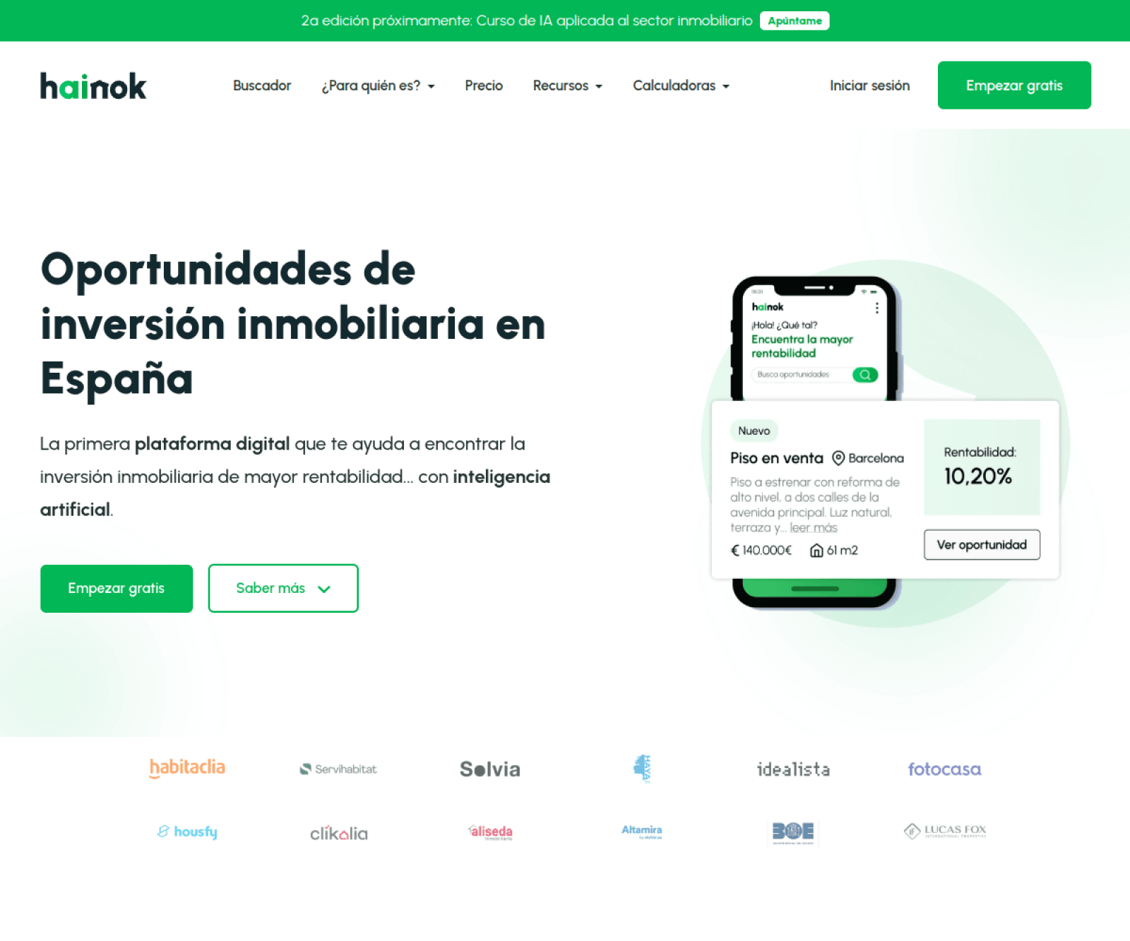 Hainok project preview: AI-powered Spanish real estate investment platform